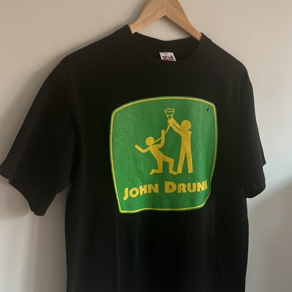 Vintage John Deere John Drunk T-Shirt / Medium - Picture 3 of 5